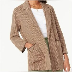 J. Crew Sophie Herringbone Sweater Blazer